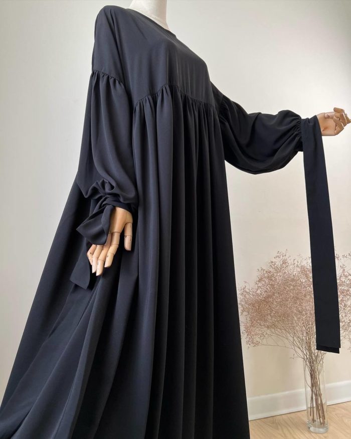 черное мусульманское платье